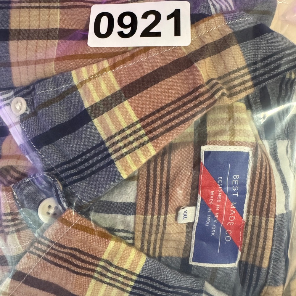 Best Made Co. Madras Plaid Button Down Shirt Long Sleeve Casual XXL - Picture 10 of 10